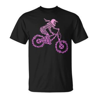 Mountain Bike Mtb Downhill Biking Cycling Biker Girls Women T-Shirt - Thegiftio UK