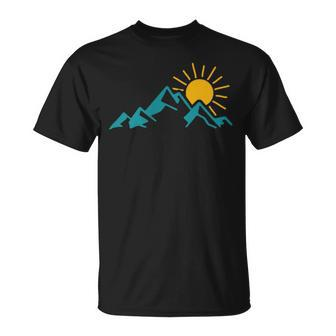 Mountain Hiking Rock Climbing Camping Outdoor Hiker Camper T-Shirt - Monsterry DE