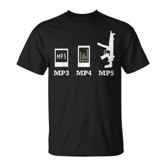 Mp3 Mp4 Mp5 2Nd Amendment Support T-Shirt - Monsterry CA