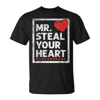 Mr Steal Your Heart Valentines Day Love Boys T-Shirt - Monsterry UK