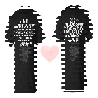 Murder Shows And Comfy Clothes I Like True Crime And Maybe 3 T-Shirt - Thegiftio