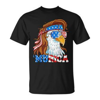 Murica Eagle 4Th Of July Mullet American Flag Usa Patriotic T-Shirt - Monsterry CA