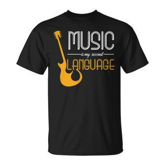 Music Lovers Quote My Second Language T-Shirt - Monsterry DE