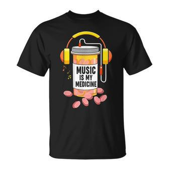 Music Is My Medicine Music Lover Quote T-Shirt - Monsterry AU