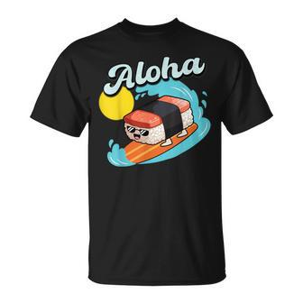Musubi Aloha Surfer Musubi Hawaiian Food T-Shirt - Seseable