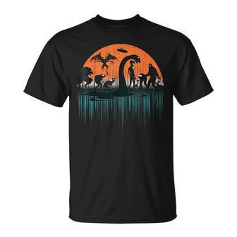 Mythical Loch Ness Bigfoot Mothman Aliens Cryptid T-Shirt | Mazezy