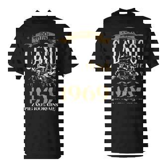 Nacido En 1969 55 Años Cumpleaños Moto Biker Hombre Motero Manga Larga Camiseta unisex - Regaloses