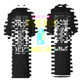 Nacido En Los Años 80 Pero 90 Me Hizo Nostalgia Retrointage Camiseta unisex - Regaloses