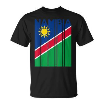 Namibian Flag Namibia Vintage Namibia T-Shirt - Seseable