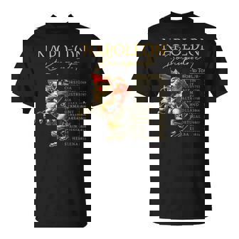 Napoleon Bonaparte World Tour Military History Lover T-Shirt | Mazezy