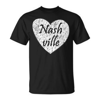 Nashville Heart Tennessee Country Music Pride T-Shirt - Monsterry CA