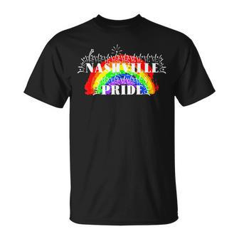 Nashville Pride Rainbow For Gay Pride T-Shirt - Monsterry