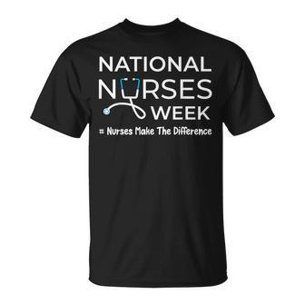 National Nurses Week 2024 Nurses Make The Difference T-Shirt - Seseable