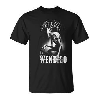 Native American Wendigo Cryptid Folklore T-Shirt - Seseable