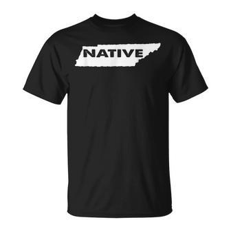 Native Tennessee State Pride Outline T-Shirt - Monsterry