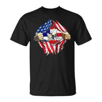 Navy Seabee Hands Usa Flag T-Shirt - Monsterry