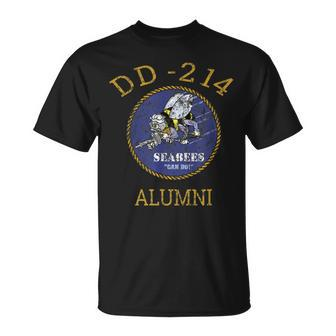 Navy Seabees Dd 214 Alumni Vintage T T-Shirt - Monsterry