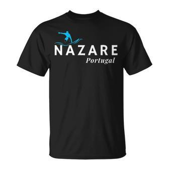 Nazare Portugal Wave Surf Surfing Surfer T-Shirt | Mazezy CA