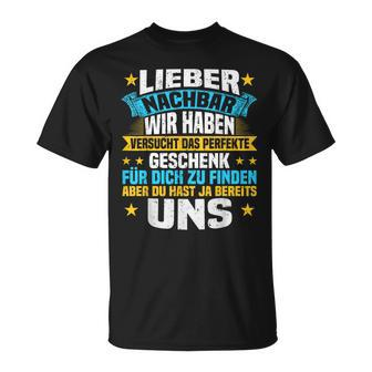 Neighbour Zum Geburtstag Lieber Nachbarn German Language T-Shirt - Seseable