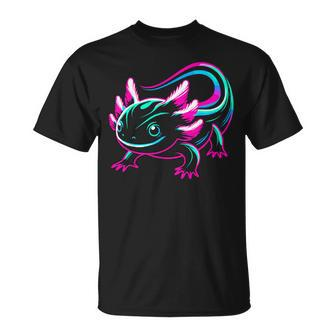 Neon Axolotl T-Shirt | Mazezy UK