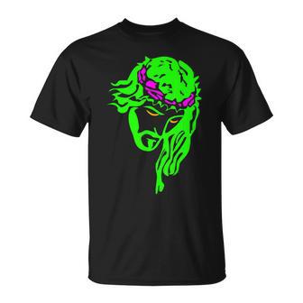 Neon Jesus Cool Christian T-Shirt - Monsterry AU