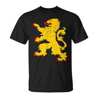 Netherlands Lion Nederland Oranje Crest Dutch Pride Roots T-Shirt - Monsterry DE