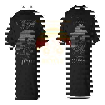 Never Underestimate An Old Man With A Bicycle T-Shirt - Thegiftio