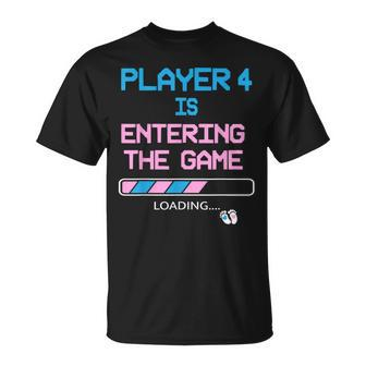 New Dad Baby Announcement Gender Reveal Father's Day Gaming T-Shirt - Monsterry AU