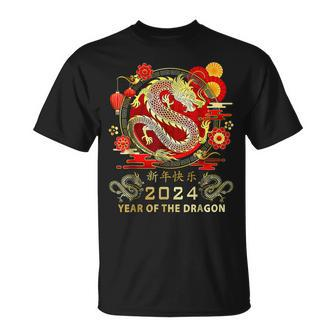 New Year 2024 Dragon Lunar New Year Year Of The Dragon T-Shirt - Thegiftio UK