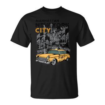 New York City Taxi Manhattan Brooklyn Taxi T-Shirt - Monsterry CA