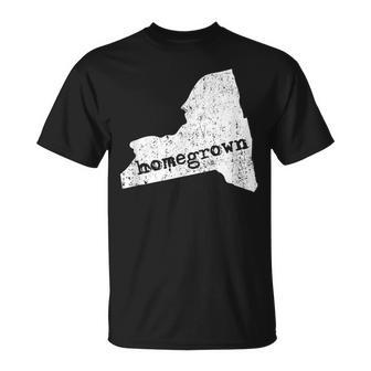 New York Home State Homegrown For New Yorkers T-Shirt - Monsterry AU