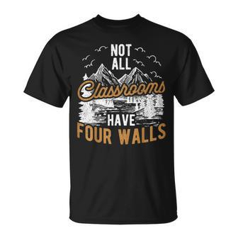 Nicht Alle Klassenzimmer Habenier Wände Wanderlustige T-Shirt - Seseable