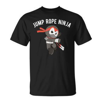 Ninja Jump Rope Martial Arts Skipper Ninjutsu Jumping Rope T-Shirt - Monsterry