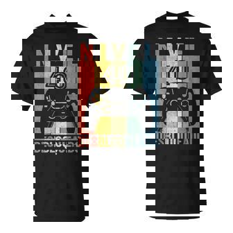 Nivel 40 Desbloqueado Gamer 40 Años 1981 Divertido Hombre Camiseta unisex - Regaloses