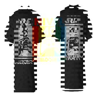 Nivel 40 Desbloqueado Gamer 40 Años Hombre Nivel 40 Unlocked Camiseta unisex - Regaloses