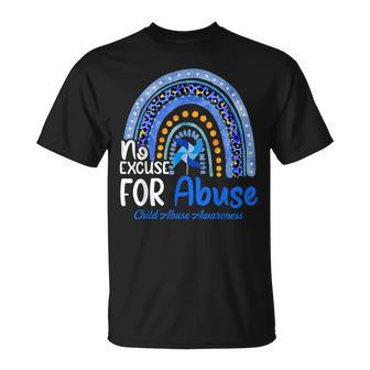 No-Excuse For Abuse Child Abuse Prevention Awareness Month T-Shirt | Mazezy