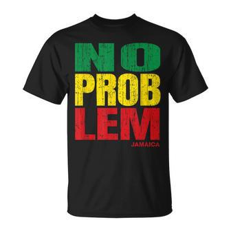 No Problem Retro Jamaica Patois Slang Jamaican Souvenir T-Shirt - Monsterry UK