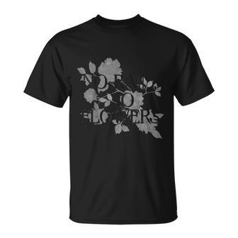 No Rain No Flowers Foil T-Shirt - Monsterry UK