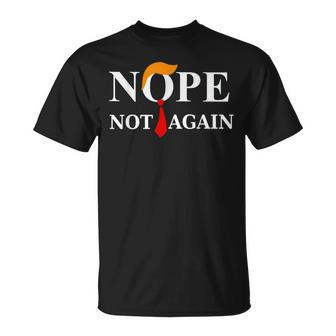 Nope Not Again Trump 2024 T-Shirt - Seseable