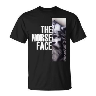 The Norse Face Viking Warrior Face 3 T-Shirt - Monsterry