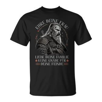 Norse Viking Ehre Deine Frau Ehre Deine Frau T-Shirt - Seseable