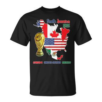 North America 2026 Football Soccer T-Shirt - Thegiftio UK