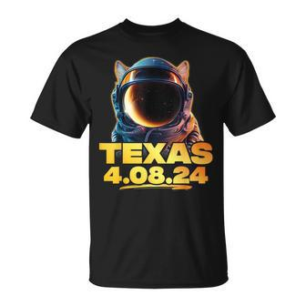 North America Total Solar Eclipse Dog Corgi 2024 Texas Usa T-Shirt - Monsterry UK