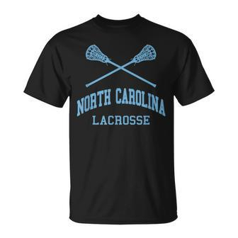 North Carolina Lacrosse Vintage Nc Lax Weathered T-Shirt - Monsterry DE
