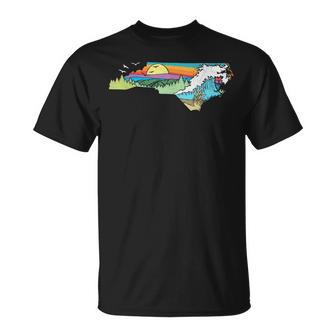 North Carolina Outdoors Retro Nature Lover Graphic T-Shirt - Monsterry AU