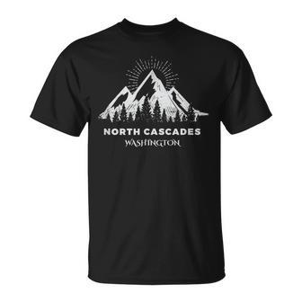 North Cascades National Park Camping Washington T-Shirt - Monsterry