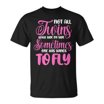 Not All Twins Walk Side By Side Twin Sister Sibling Matching T-Shirt - Monsterry UK