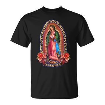 Notre Dame De Guadalupe Vierge Marie Catholique Mexicaine T-Shirt - Cadeauxyz