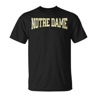Notre Dame Vintage City T-Shirt - Seseable