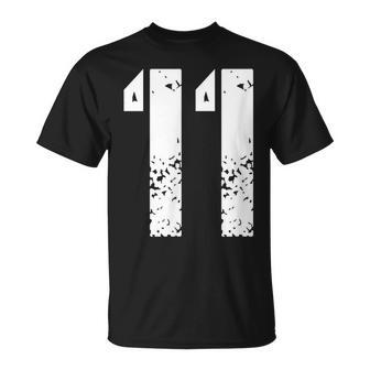 Number 11 Varsity Team 11Th Birthday & Eleven Years Old T-Shirt - Seseable